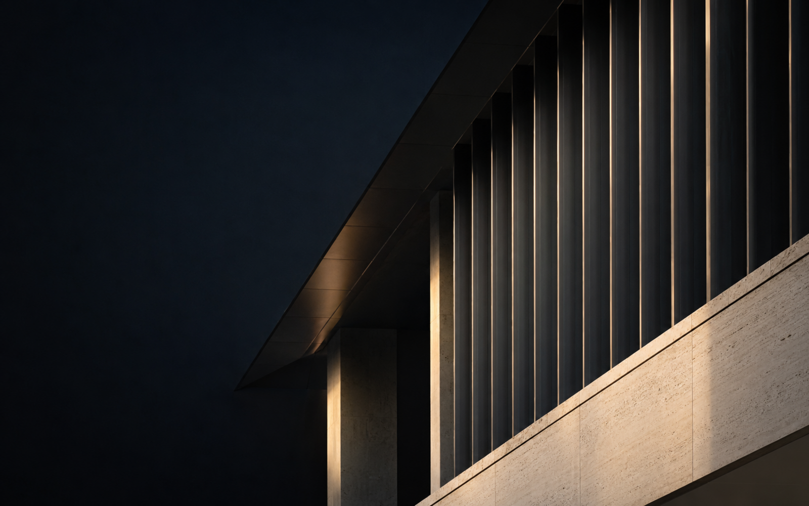 Arquitetura contemporânea em luz e sombra